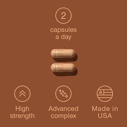 Panax Ginseng and Rhodiola Rosea 2000mg - Korean Ginseng High Strength 60 Capsules - Herbal Supplement for Men & Women - Energy Complex with Ginseng Root Extract Standardized 7% Ginsenosides - US Made