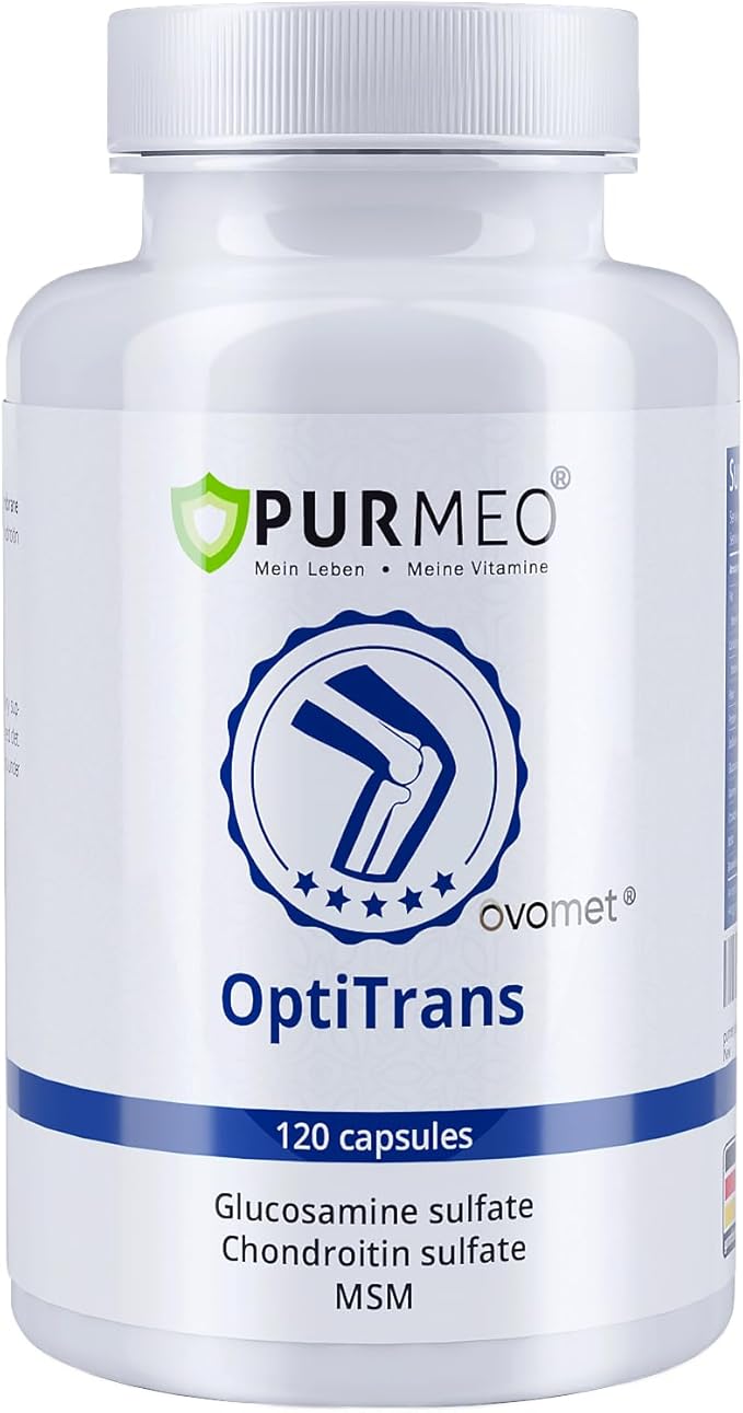 Low-Purine OVOMET Eggshell Membrane Glucosamine Chondroitin Sulfate MSM Boswellia Joint Supplement - Supports Mobility Comfort Strength Flexibility & Bone - Made in Germany - 60 Days Supply