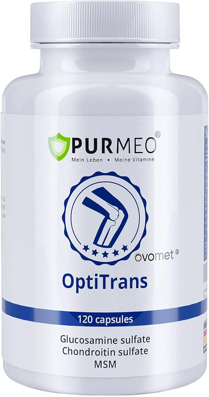 Low-Purine OVOMET Eggshell Membrane Glucosamine Chondroitin Sulfate MSM Boswellia Joint Supplement - Supports Mobility Comfort Strength Flexibility & Bone - Made in Germany - 60 Days Supply