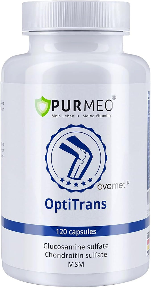 Low-Purine OVOMET Eggshell Membrane Glucosamine Chondroitin Sulfate MSM Boswellia Joint Supplement - Supports Mobility Comfort Strength Flexibility & Bone - Made in Germany - 60 Days Supply