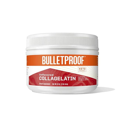 Bulletproof CollaGelatin, Gelatin Enhanced with Collagen Protein, Perfect for the Keto and Paleo Diet Recipes (16 Ounces)