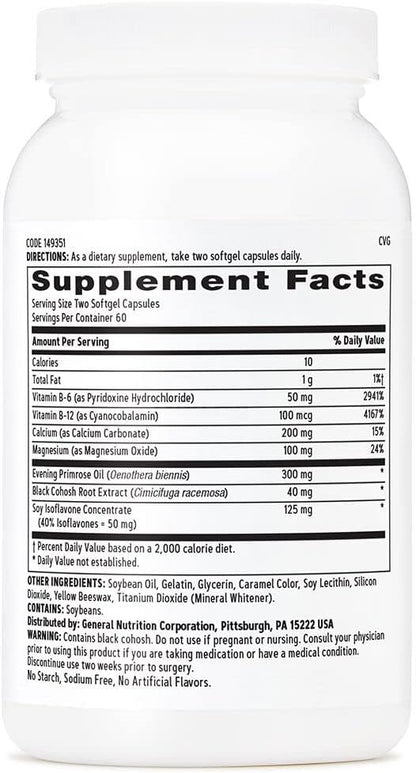GNC Women's Phytoestrogen Formula | Supports Hormone and Mood Balance Plus Increased Energy | Targeted Relief for Menopause Symptoms | Daily Supplement | 120 Softgels