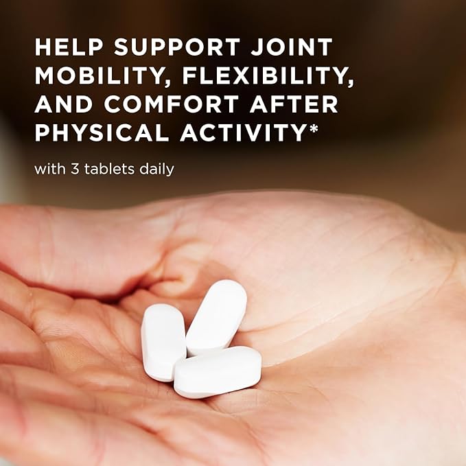 Solgar Glucosamine Hyaluronic Acid Chondroitin MSM (Shellfish-Free), 60 Tablets - Joint Support & Comfort - Supports Active Lifestyles - Non-GMO, Gluten Free, Dairy Free - 20 Servings