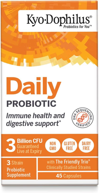 Kyo-Dophilus Daily Probiotic, Immune and Digestive Support*, 45 capsules (Packaging may vary)