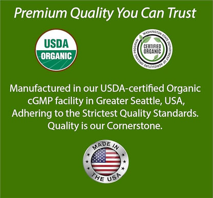 AcidRelief Acid Reducer Acid Indigestion Relief Supplement for Occasional Acid Reflux & Antacid, USA-Made USDA Organic Superfood, All-Natural Unique Blend Non-GMO Gluten-Free Vegan - 60 Caps