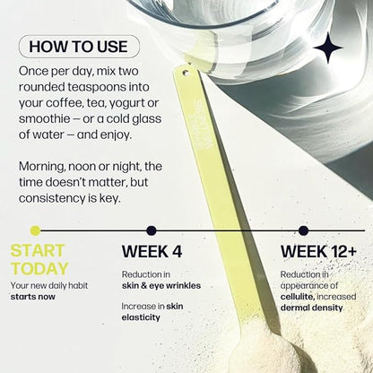 Skin Boost (Acai Lemonade) [30-Serves] | Collagen Powder Supplement with VERISOL Bioactive Hydrolyzed Collagen Peptides & Vitamin C to Improve Skin, Hair & Nail Health