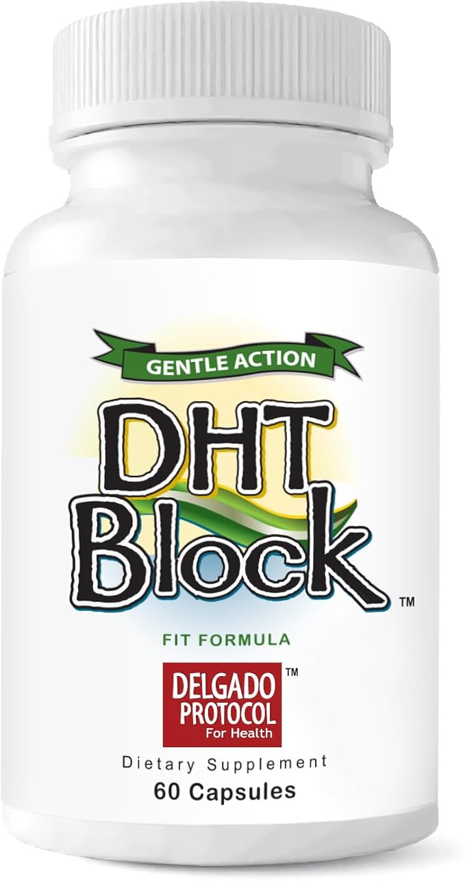 DHT Block - DHT Blocker Supplement for Skin, Acne, PCOS, Hair, and Hormonal Balance. Dim, Astragalus Root, Turmeric, Natural Ingredients. For Men and Women - 60 Vegan Capsules