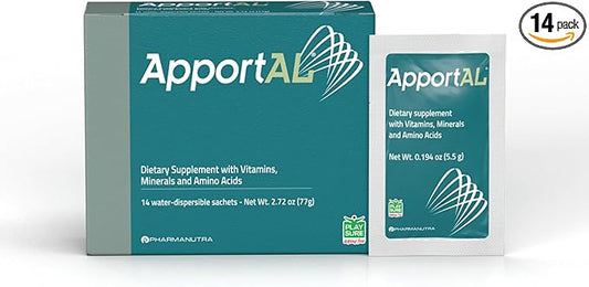 ApportAL Multivitamin & Mineral Supplement – 19 Nutrients for Energy, Immunity & Muscle Recovery – with Sucrosomial Iron, Magnesium, Zinc, Selenium & Vitamins – 14 Sachets