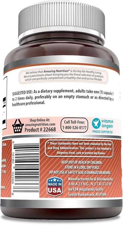 Amazing Formulas L-Lysine 500 mg Capsules Amino Acid Supplement | Non-GMO | Gluten Free | Made in USA (250 | 3 Pack)