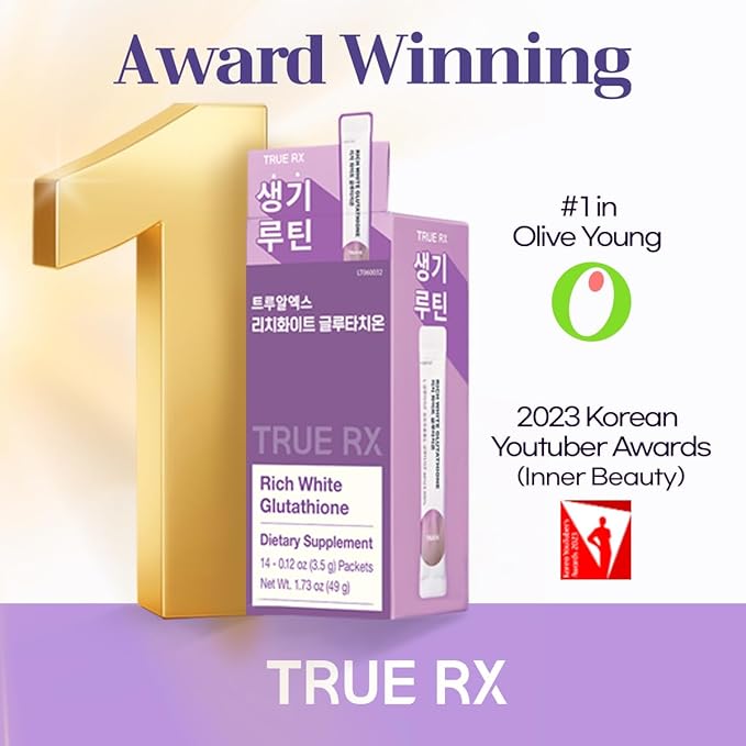 Rich L-Glutathion White 290mg 86% Korea Innerbeauty Collagen 500mg vitaminC 510mg, WhiteTomato, Raspberry Flavor, Powder Stick 14 Pouch