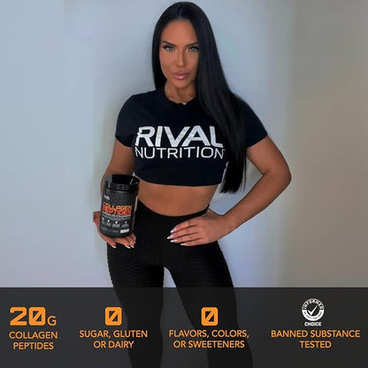 Rival Nutrition Collagen Peptides- Unflavored, 10.6 oz.