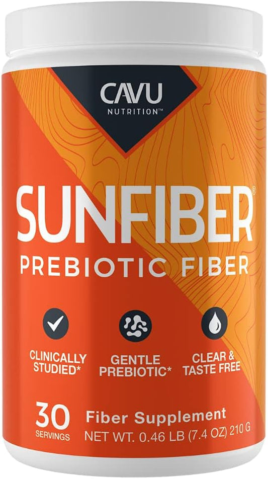 Sunfiber, Gentle Prebiotic Fiber Supplement | Promotes Comfortable Digestion & Regularity* | Intestinal & Colon Health* (30 Servings)