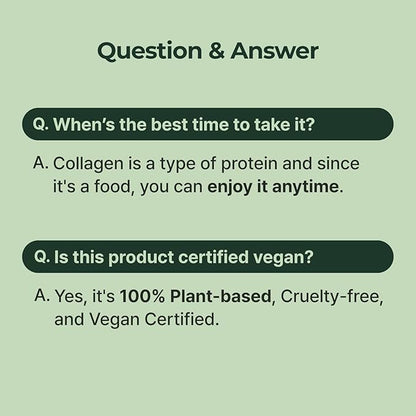 PLANT Vegan Liquid Collagen with Biotin & Niacin | 2,000mg Hydrolyzed Collagen Peptides | Kosher & Halal Certified| Lemon Flavor| Skin, Hair & Nail Support| 363Da Ultra Low Molecular |15 Stick Packs