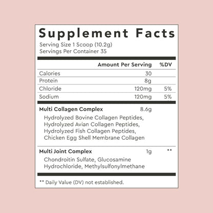 Alaya Multi Collagen Powder - Type I, II, III, V, X Hydrolyzed Collagen Peptides Protein Powder Supplement with MSM + GC (Vanilla)
