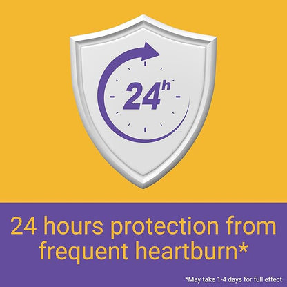 Timely Esomeprazole Magnesium 20mg Antacid Pills - Stomach Acid Reducer, Frequent Heartburn Relief & Acid Reflux Medicine - 24 Hour Esomeprazole Delayed Release Capsules - 42 Count