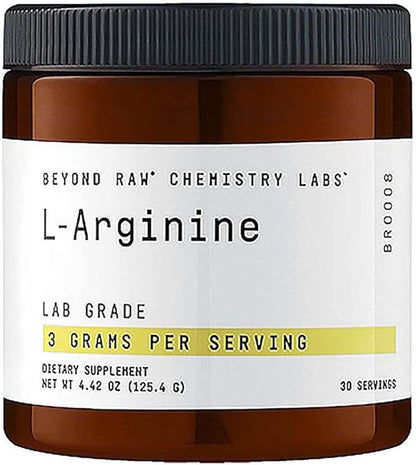 BEYOND RAW Chemistry Labs L-Arginine Powder | Fuels Exercise and Supports Recovery | 30 Servings