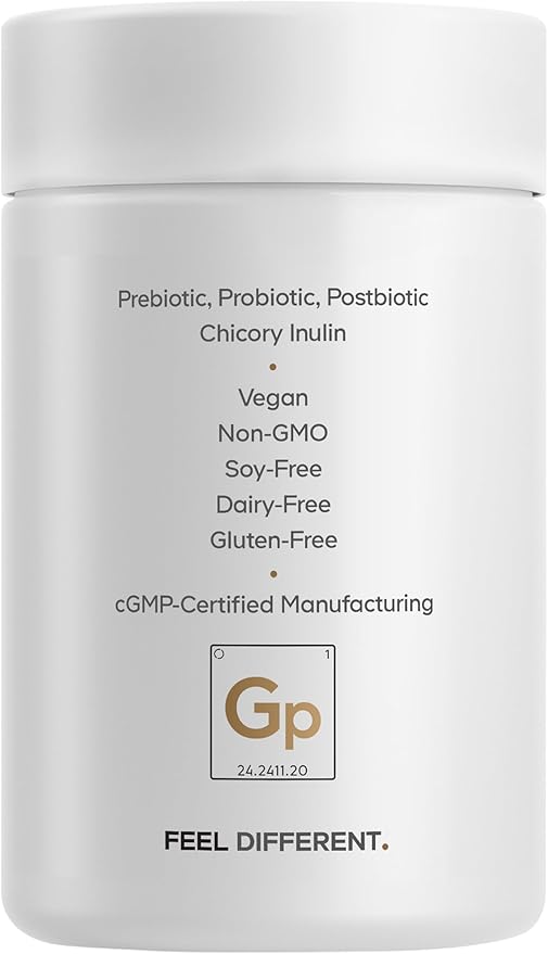 Codeage GLP-1 Probiotic+ - Live Probiotics Akkermansia, Clostridium, Bifidobacterium, Chicory Inulin Probiotic, Prebiotics & Postbiotics Supplement - 500 Million AFU - 30 Capsules