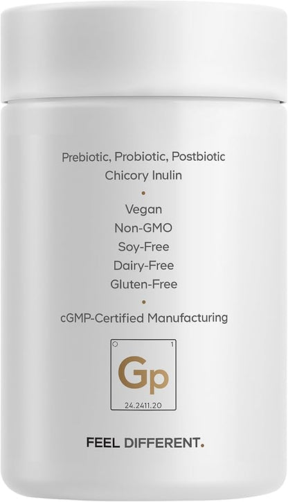 Codeage GLP-1 Probiotic+ - Live Probiotics Akkermansia, Clostridium, Bifidobacterium, Chicory Inulin Probiotic, Prebiotics & Postbiotics Supplement - 500 Million AFU - 30 Capsules