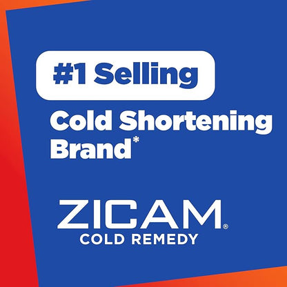 Zicam Ultra Cold Remedy Zinc Rapidmelts, Orange Cream Flavor, Homeopathic, Cold Shortening Medicine, Shortens Cold Duration, Sugar-Free, Dye-Free, 18 Count (Pack of 2)