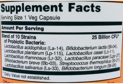 Now Probiotic-10 25 Billion, 50 Count (Pack of 2)