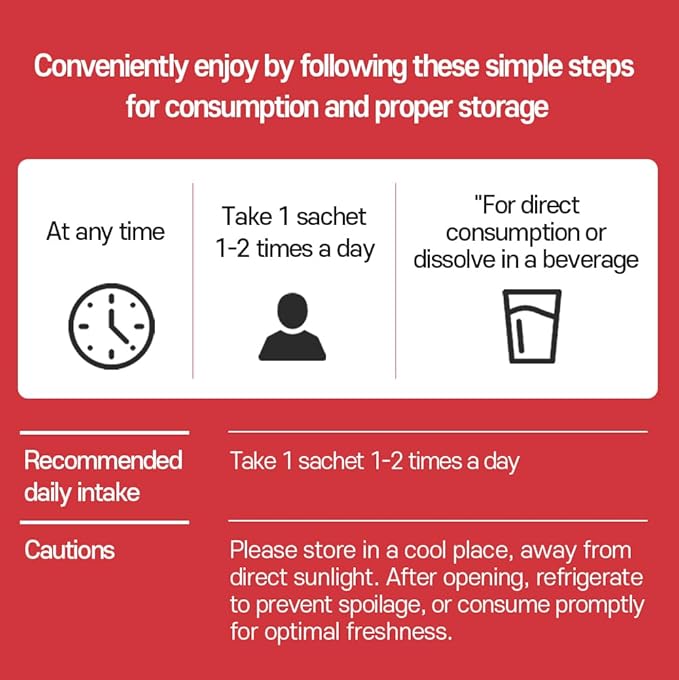 SamSiDae Korean Red Ginseng Tonic – 6-Year Grown Roots with Jujube & Cornus Fruit Extract – Caffeine-Free Herbal Supplement – Supports Energy and Immune Health – 20 Convenient Daily Pouches