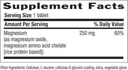 Country Life, Chelated Magnesium 250mg, Supports Bone and Immune Health, Daily Supplement, 240 ct