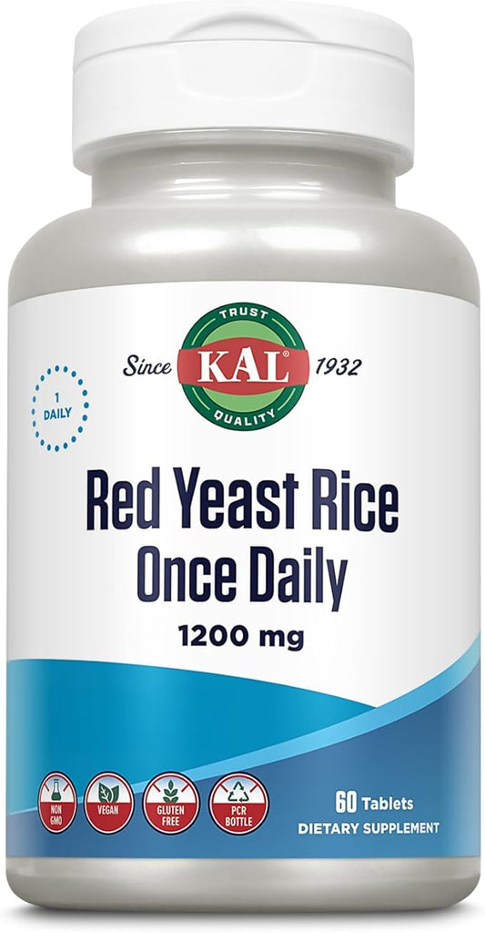KAL 1200 Mg Red Yeast Rice, 60 Count