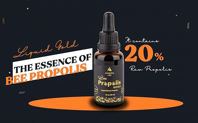 Natural Bee Propolis Extract, 30 mL, Advanced Liquid Tincture Immune System Booster and Seasonal Defense, Pure High Potency Herbal Supplement, Non-GMO (Propolis (3) Pack)…