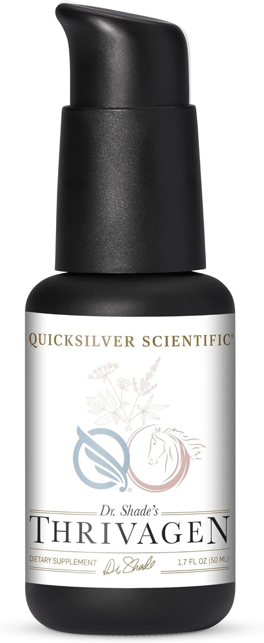 Quicksilver Scientific Thrivagen - Women's Health Supplement with 15 Energy, Hormone Balance & Adrenal Support Botanicals - Adaptogenic Herbs with Shatavari, Rhodiola & Maca Root (1.7oz / 50ml)