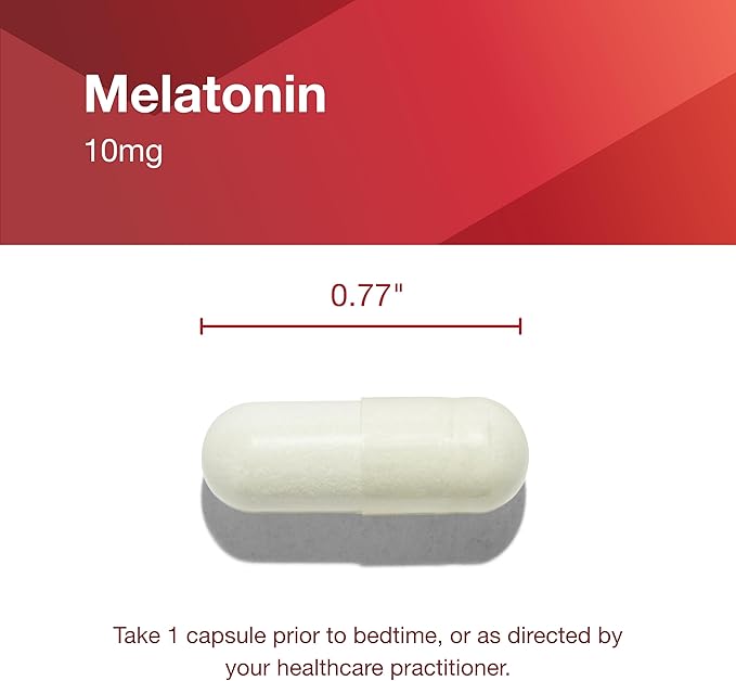 PROTOCOL FOR LIFE BALANCE Melatonin Extra Strength - 10 mg Melatonin - Sleeping Support for Adults - Daily Immune Support - Pineal Gland Aid - Kosher & Non-GMO - 100 Veg Capsules