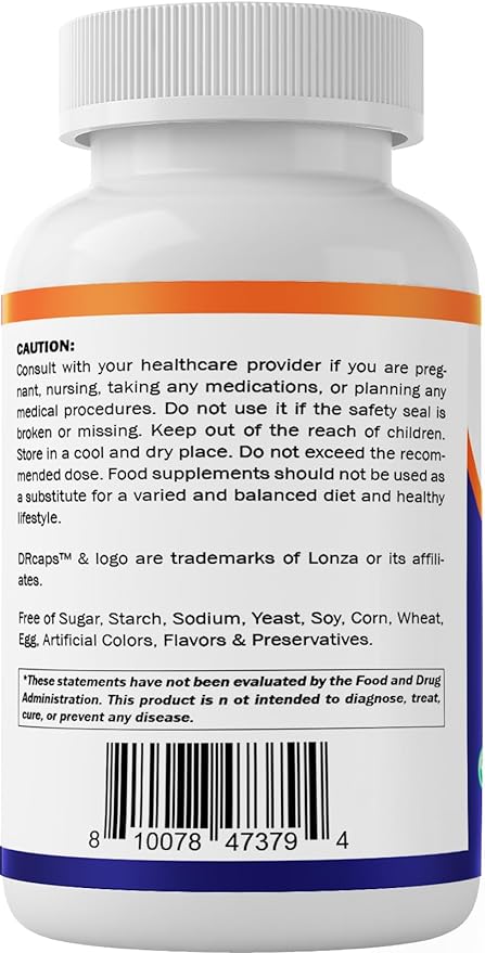 Vitamatic Lactobacillus Plantarum - 20 Billion per DR Capsule - 60 Count - Digestive Support - Made with Prebiotic Inulin Fiber