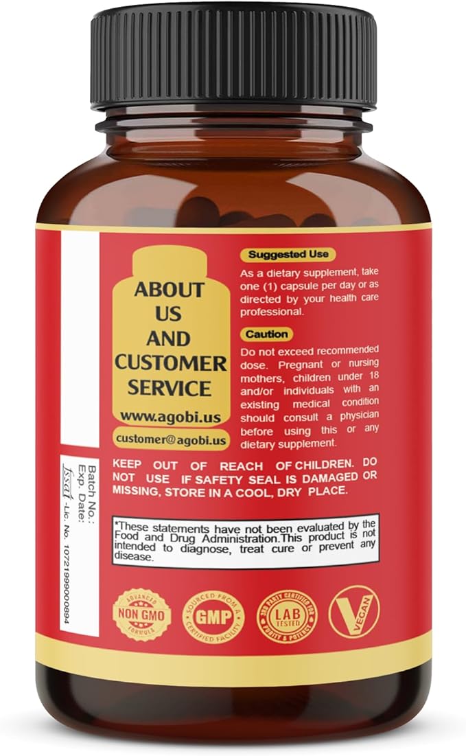 9in1 Brain Support Supplement - Concentrated Ashwagandha Root, Gotu Kola Powder, Bacopa Monnieri Powder and More - 90 Capsules - 3-Month Supply