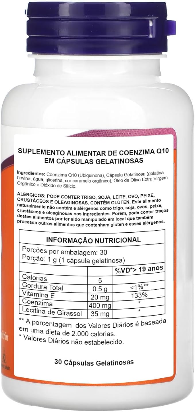 NOW Coq10 400mg, 30 Softgels