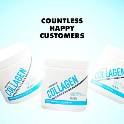 Sculpt Nation by V Shred Collagen Peptides Powder - Types I, II, and III Collagen Plus Hyaluronic Acid to Support Healthy Hair, Nails, Skin, Bones, and Joint Health - Unflavored, 30 Day Supply