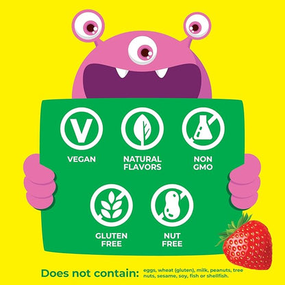 Kids Elderberry With Zinc and Vitamin C - Immune Support Supplement Chewable Tablets - Tasty Natural Mixed Berry Flavor - Vegan, Vegetarian, Gluten Free, Non-GMO, for Children, 120 Chewables