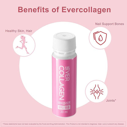 Beauty Ampoule - Liquid Marine Multi Collagen Drink Low Molecular Collagen Peptitdes Drinkable Supplement for Hair, Skin, Nail (1 Bottle Per Day, 14 Bottles)