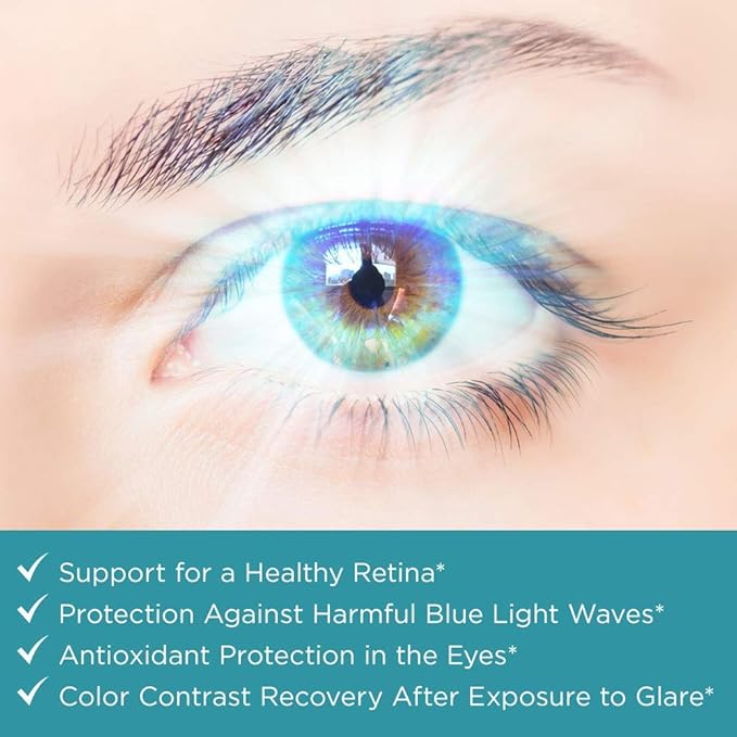 Ultimate Eye Support by Purity Products - 10 mg of Lutein w/Lutemax 20/20, 100 mg of Alpha Lipoic Acid, 2 mg Zeaxanthin Eye Vitamins - Clinically Studied - Blue Light Wave Protection - 90 Capsules