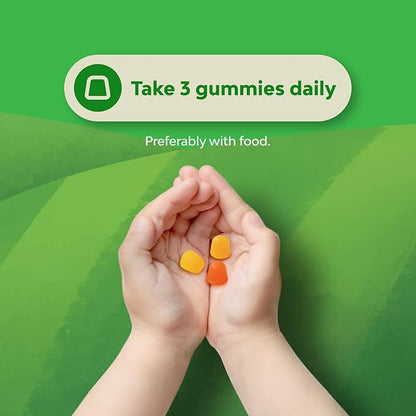 Omega DHA Gummies for Kids - Fatty Acids Omega 3 6 9 with Vitamin C for Brain, Immunity & Vision - Nutritional DHA for Kids for Healthy Nervous System & Focus Support - Fish Free & Vegan - 180 Chews