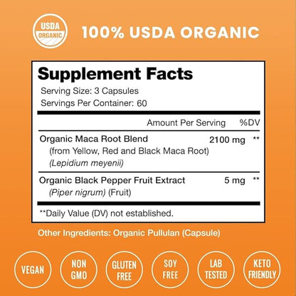 NutraChamps L-Arginine Capsules and Maca Capsules 2 Pack Bundle