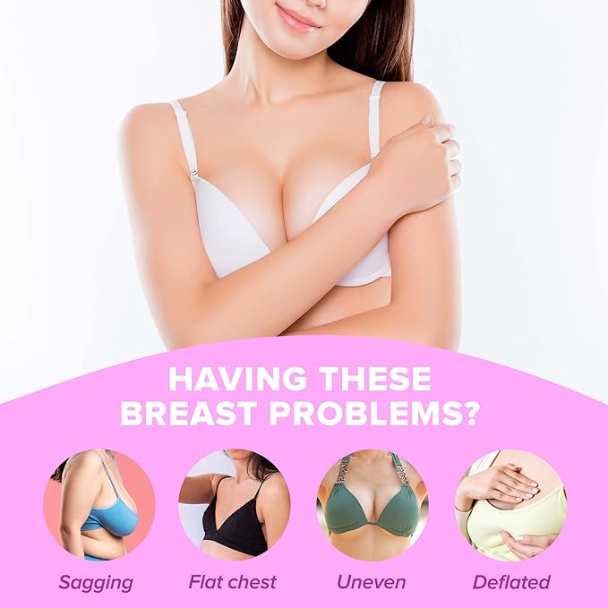 Enhance Breast Enlargement Pills - Breast Enhancement Pills for Women, Breast Enhancer, All-Natural Ingredients, 60 Capsules