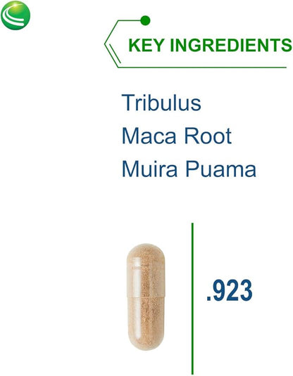 Nutra Biogenesis Andro Plus - Tribulus Terrestris Extract for Men, Maca Root Supplement for Men's Vitality with Muira Puama, Health and Wellness Support - 90 Vegetarian Capsules