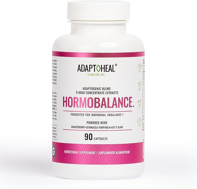 Hormone Balance for Women - Adaptogens Supplement - Vitex, Ginseng and Cat’s Claw – Vegan, Gluten and Dairy Free (90 Capsules)