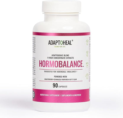 Hormone Balance for Women - Adaptogens Supplement - Vitex, Ginseng and Cat’s Claw – Vegan, Gluten and Dairy Free (90 Capsules)