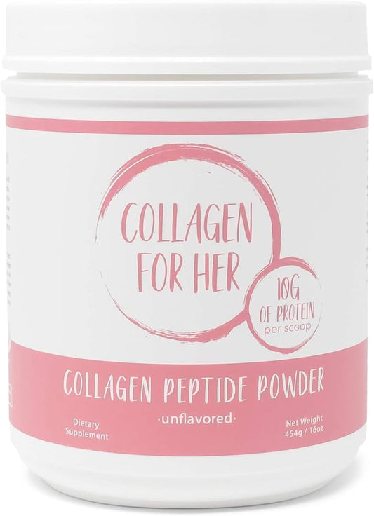Unflavored Collagen Peptides Powder - Hydrolyzed Collagen Protein Supplement for Women | Vital for Hair, Skin, Nails, Gut Support, Paleo, Keto (41 Servings)