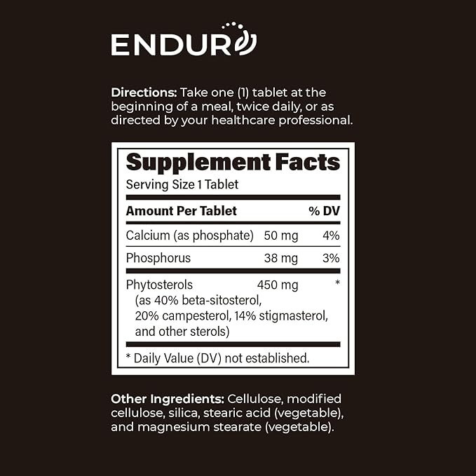 Phytosterols, Immediate Release, Plant Sterols Supplement for Lowering Cholesterol, Beta Sitosterol Supplement, 450mg, 180 Tablets