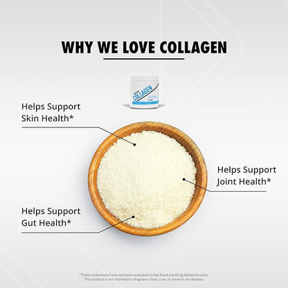 Sculpt Nation by V Shred Collagen Peptides Powder - Types I, II, and III Collagen Plus Hyaluronic Acid to Support Healthy Hair, Nails, Skin, Bones, and Joint Health - Unflavored, 30 Day Supply