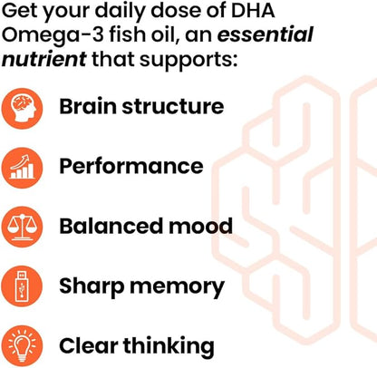LifeSeasons NeuroQ Memory DHA-400 - Omega-3 Fish Oil Supplement - Mental Performance & Balance - Supports Neuro Brain Health - Protects Against Memory Loss & Improves Focus - 120 Softgels