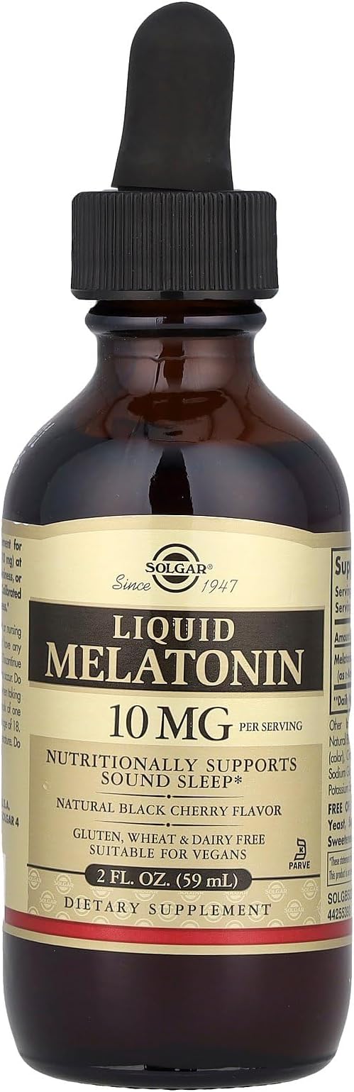 Solgar Liquid Melatonin 10 MG, 2 Oz