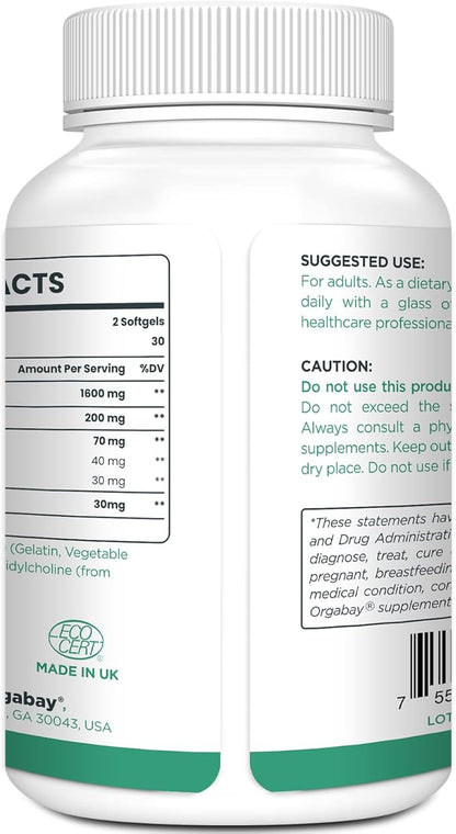Liposomal Quercetin Phytosome 1600 mg,Bromelain 200mg,Zinc 30mg,Vitamin C Turmeric 40 mg,Highest Absorption,Quercetin Complex, 60 Softgels