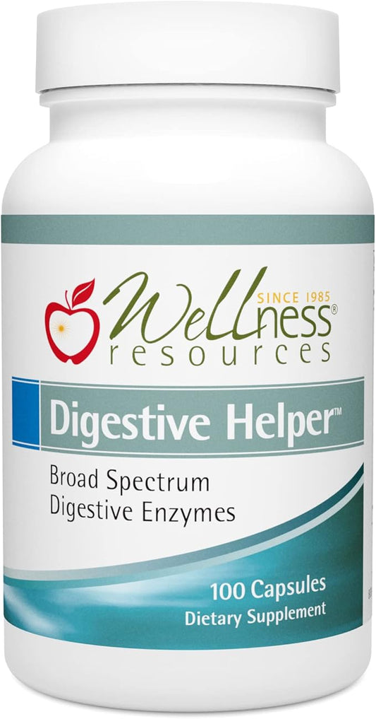 Digestive Helper with BioCore DPP IV, Multi Digestive Enzyme Supplement for Gluten Digestion and Breakdown of Fats, Casein, Proteins (100 Capsules, Vegetarian)